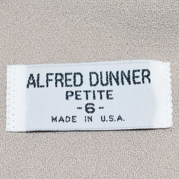 Vintage Alfred Dunner Women's Beige Wool Blazer Petite Size 6 6P Made in USA - Picture 14 of 15